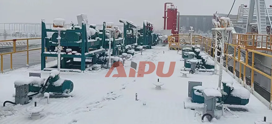 Hebei ZJ70 solids control system commissioning site view 2