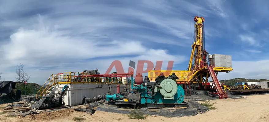 Hydraulic drilling rig for coalbed methane on-site view 4