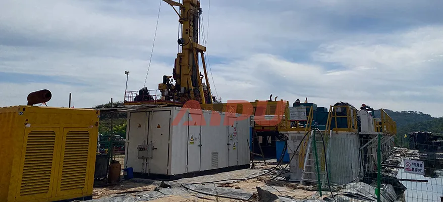 Hydraulic drilling rig for coalbed methane on-site view 7