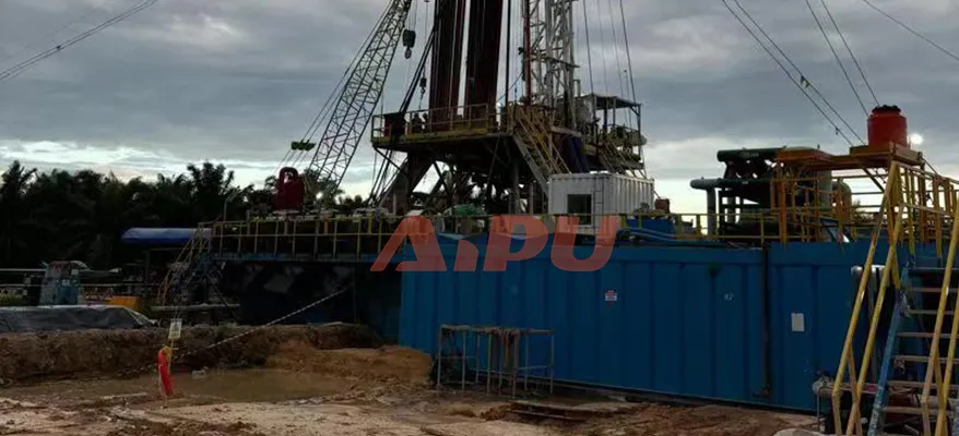 Indonesia 750 workover rig site view 3