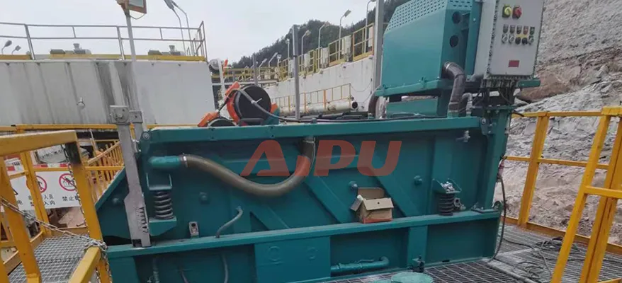 Negative Pressure Shale Shaker Sichuan Site view 2