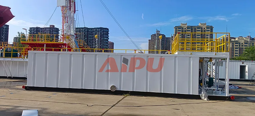 XJ450 solids control system installation view 3