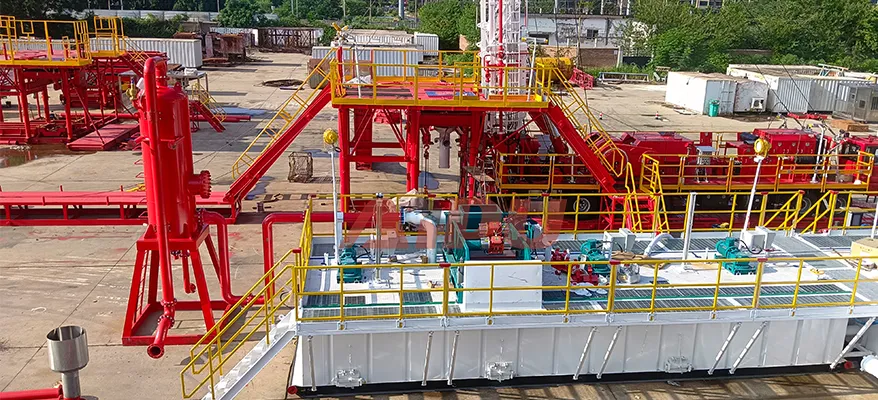 XJ450 solids control system installation view 6