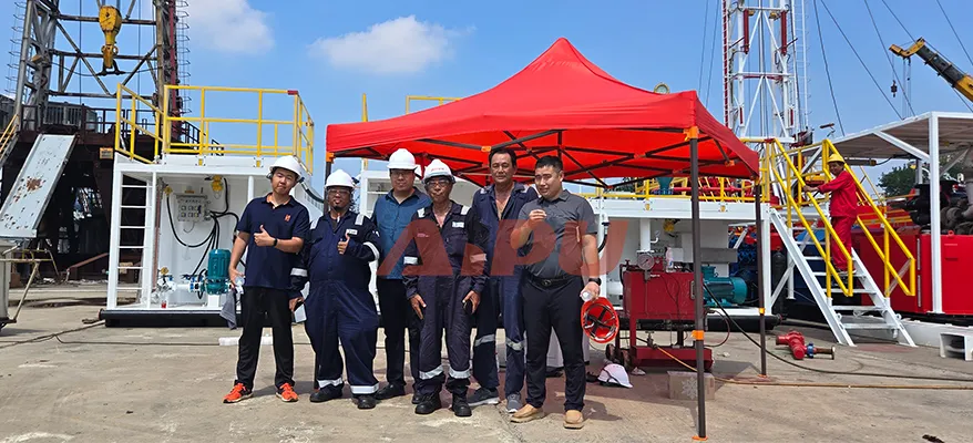 XJ450 solids control system installation view 8