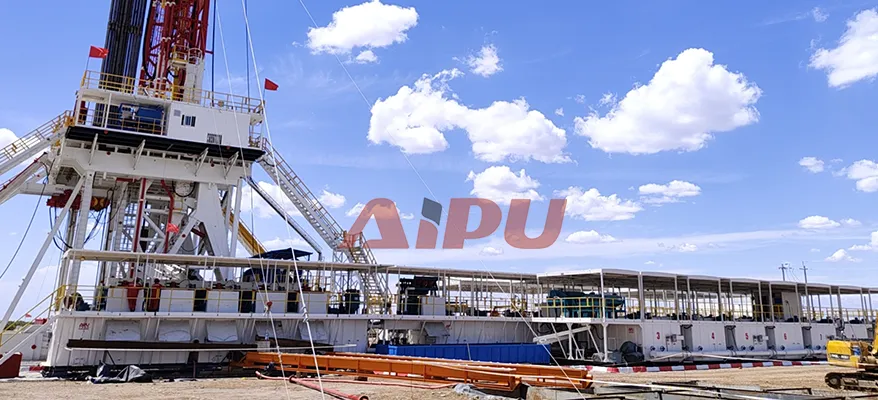 Xinjiang ZJ90 solids control system on site view 2