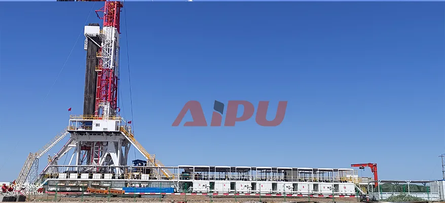 Xinjiang ZJ90 solids control system on site view 3