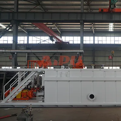 Mud Circulation Tank - Settling and mixing compartments