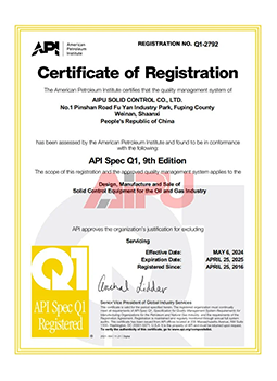 API Q1 Certification